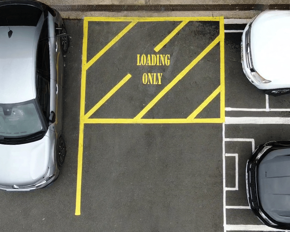 Loading bay hatching and borders