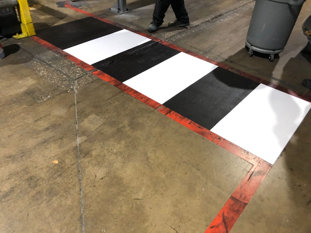 walkway marking