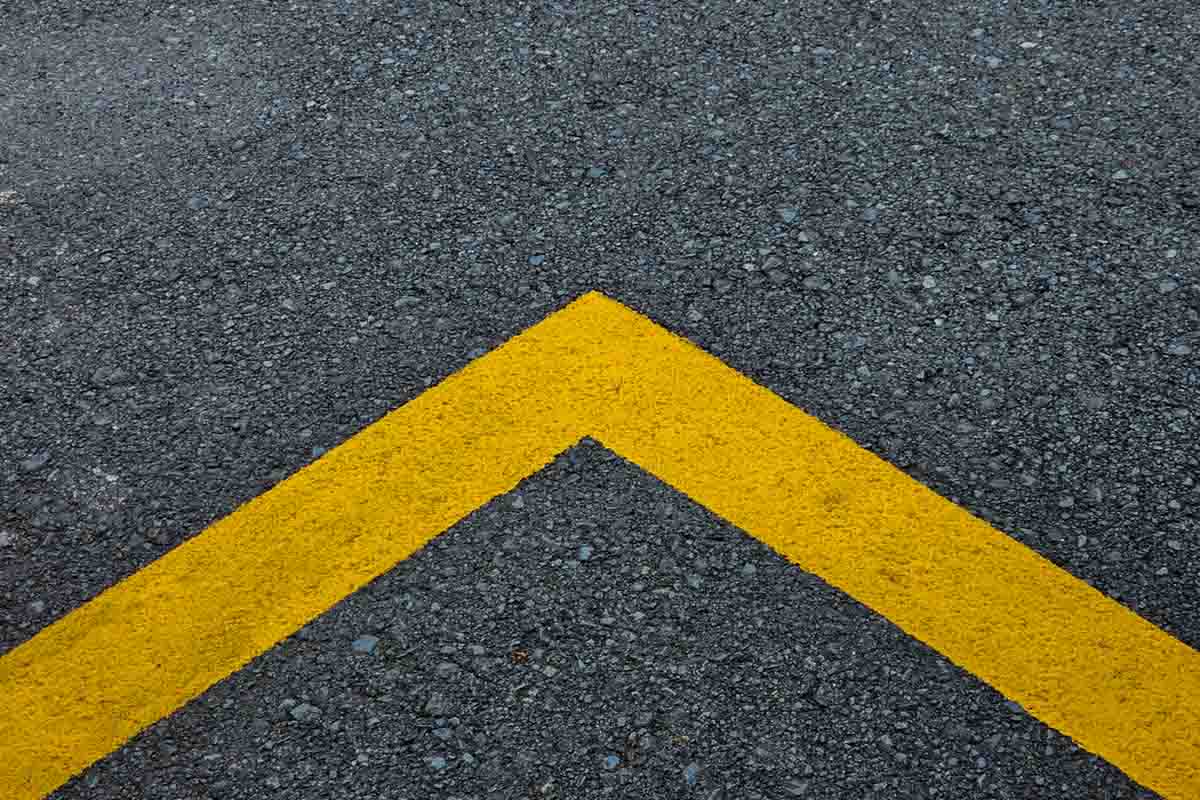 Chevron Road Markings